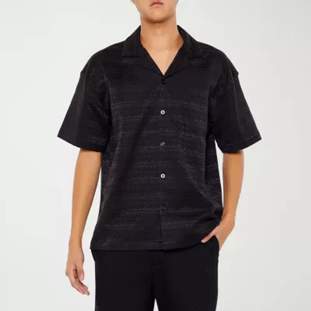 Forever 21 Mens Short Sleeve Button-Down Shirt