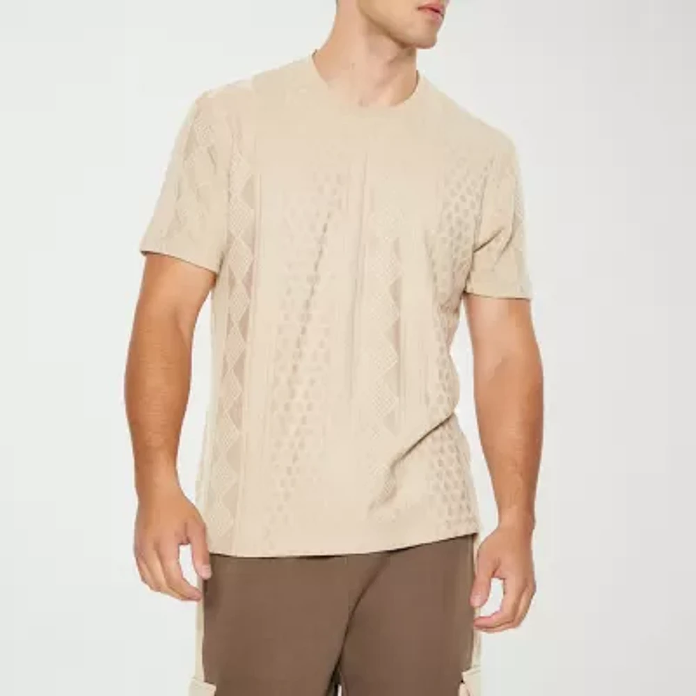 Forever 21 Mens Short Sleeve Textured T-Shirt