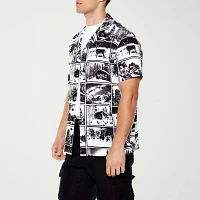 Forever 21 Mens Short Sleeve Button-Down Shirt