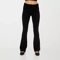 Forever 21-Juniors Foldover Sweater Womens Mid Rise Flare Pull-On Pants