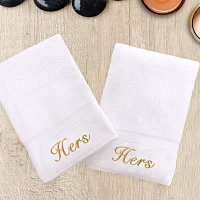 Linum Home Textiles Hers And 2-pc. Hand Towels