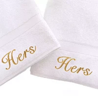 Linum Home Textiles Hers And 2-pc. Hand Towels