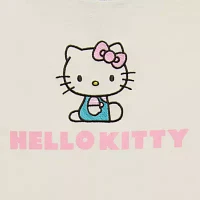 Juniors Ringer Womens Crew Neck Short Sleeve Hello Kitty Graphic T-Shirt