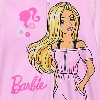 Little & Big Girls Microfleece Barbie Long Sleeve One Piece Pajama