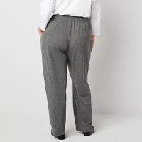 Liz Claiborne Womens Mid Rise Jogger Pant Plus