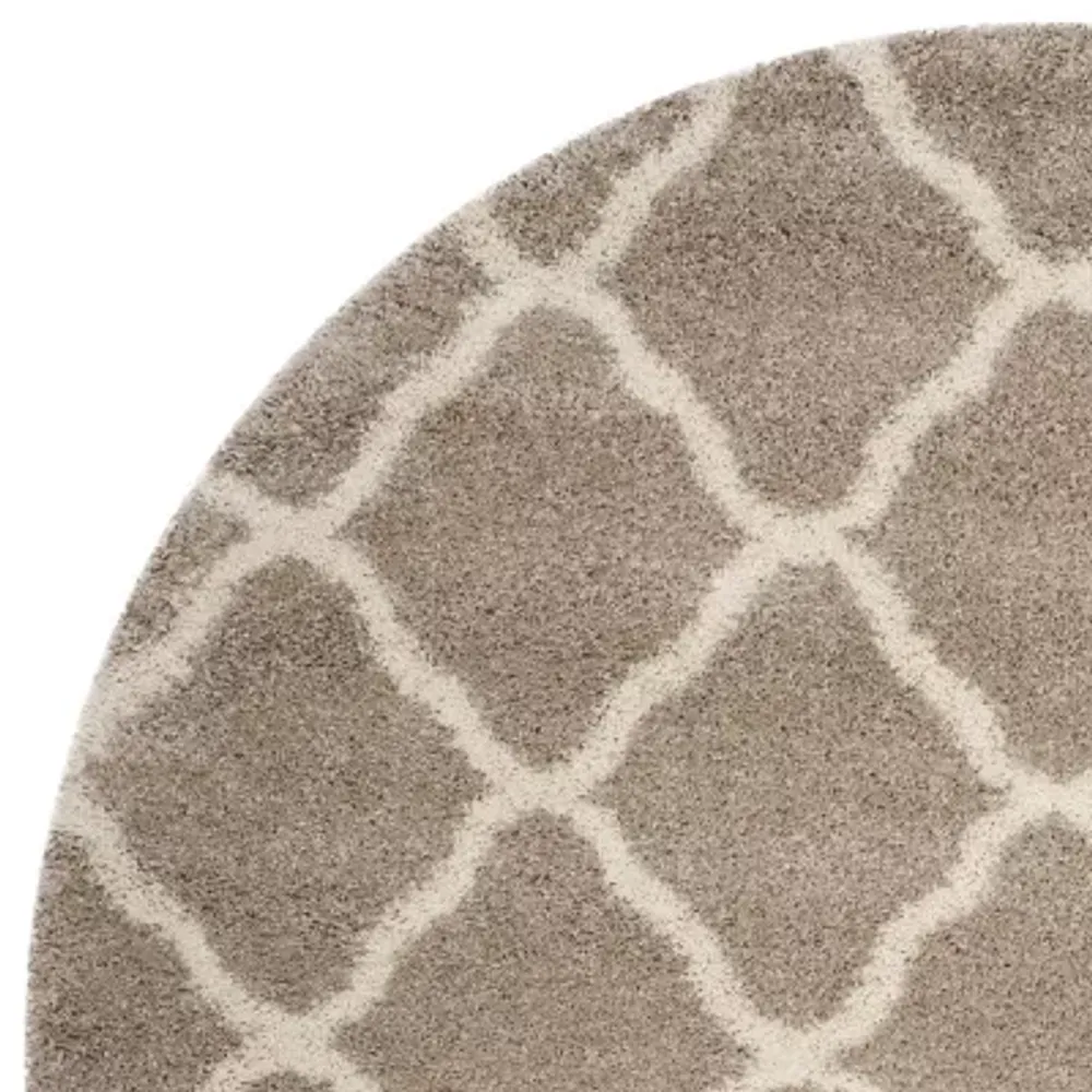 Safavieh Hudson Shag Collection Weldon Geometric Round Area Rug