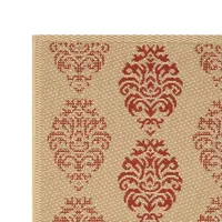 Safavieh Courtyard Collection Ray Floral Indoor/Outdoor Area Rug