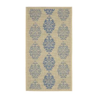 Safavieh Courtyard Collection Ray Floral Indoor/Outdoor Area Rug