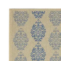 Safavieh Courtyard Collection Ray Floral Indoor/Outdoor Area Rug