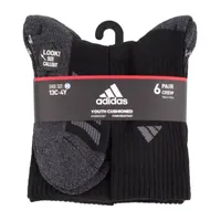 adidas 6 Pair Crew Socks Boys