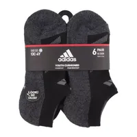 adidas Big Boys 6 Pair No Show Socks