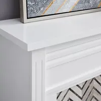 Andley Tiled Marble Electric Fireplace