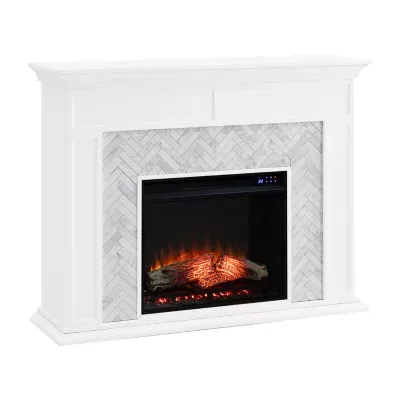 Codia Marble Tiled Electric Fireplace