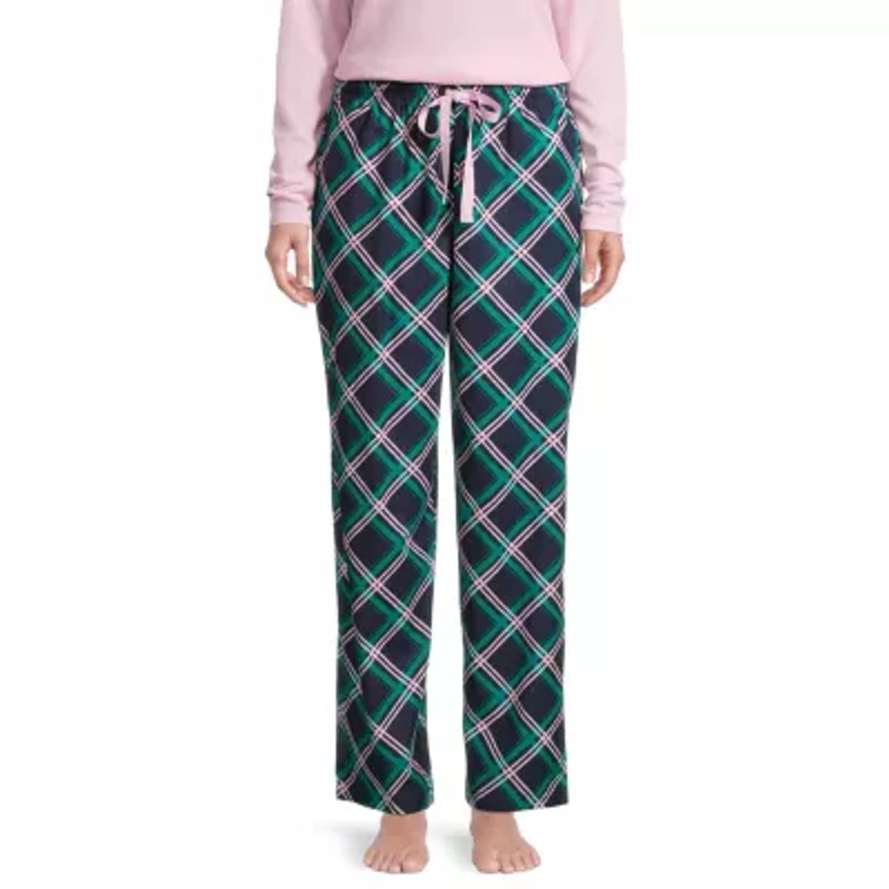 Sleep Chic Womens Petite Flannel Pajama Pants