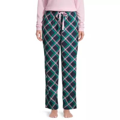 Sleep Chic Womens Petite Flannel Pajama Pants