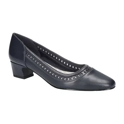 Easy Street Womens Giana Flat Heel Pumps