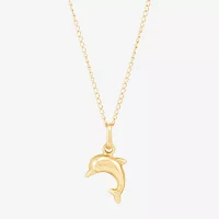 Girls 14K Gold Pendant Necklace