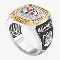 True Fans Fine Jewelry Kansas City Chiefs Patrick Mahomes Mens 1/2 CT. T.W. Natural White Diamond 10K Gold Sterling Silver Arrow Fashion Ring