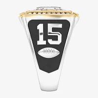 True Fans Fine Jewelry Kansas City Chiefs Patrick Mahomes Mens 1/2 CT. T.W. Natural White Diamond 10K Gold Sterling Silver Arrow Fashion Ring