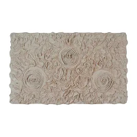 Home Weavers Inc Bellflower Quick Dry 21X34 Inch Bath Rug