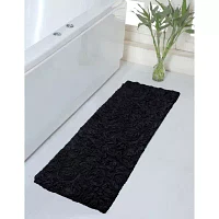 Home Weavers Inc Bellflower Quick Dry 21X54 Inch Bath Rug