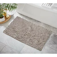 Home Weavers Inc Bellflower Quick Dry 24X40 Inch Bath Rug