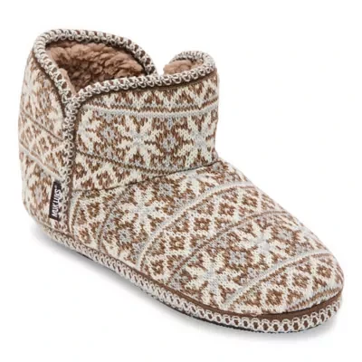 Muk Luks Womens Bootie Slippers