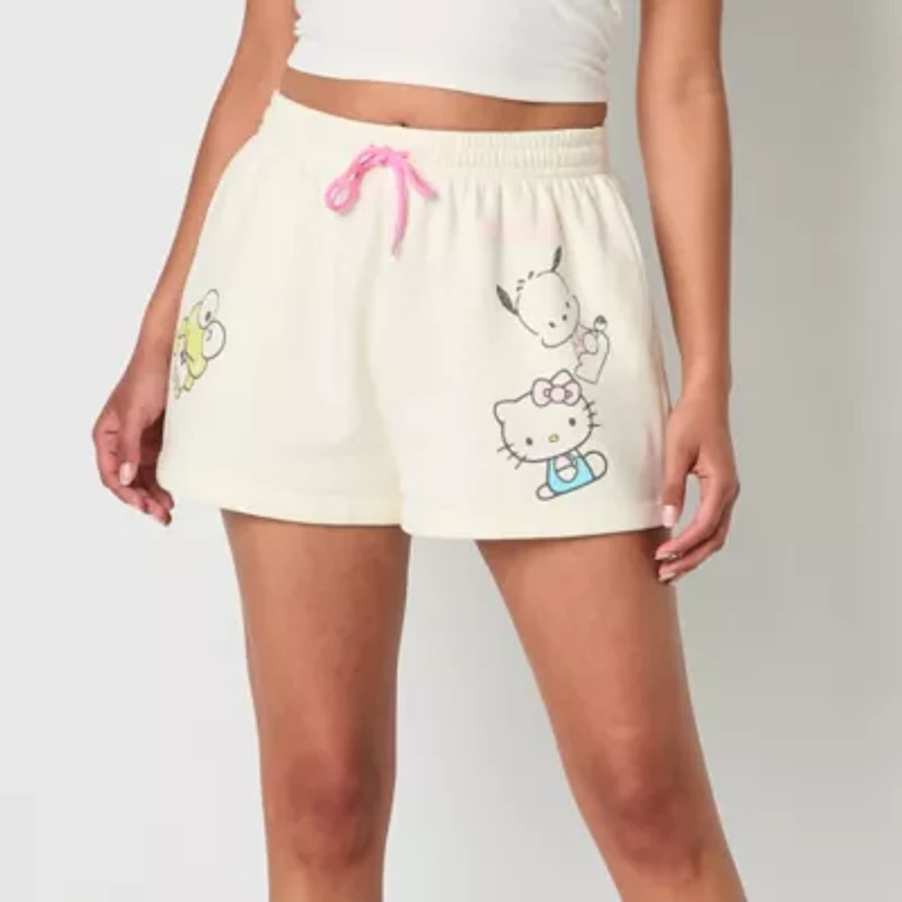 Hello Kitty And Friends Fleece Short Womens Mid Rise Pull-On Juniors