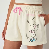 Hello Kitty And Friends Fleece Short Womens Mid Rise Pull-On Juniors