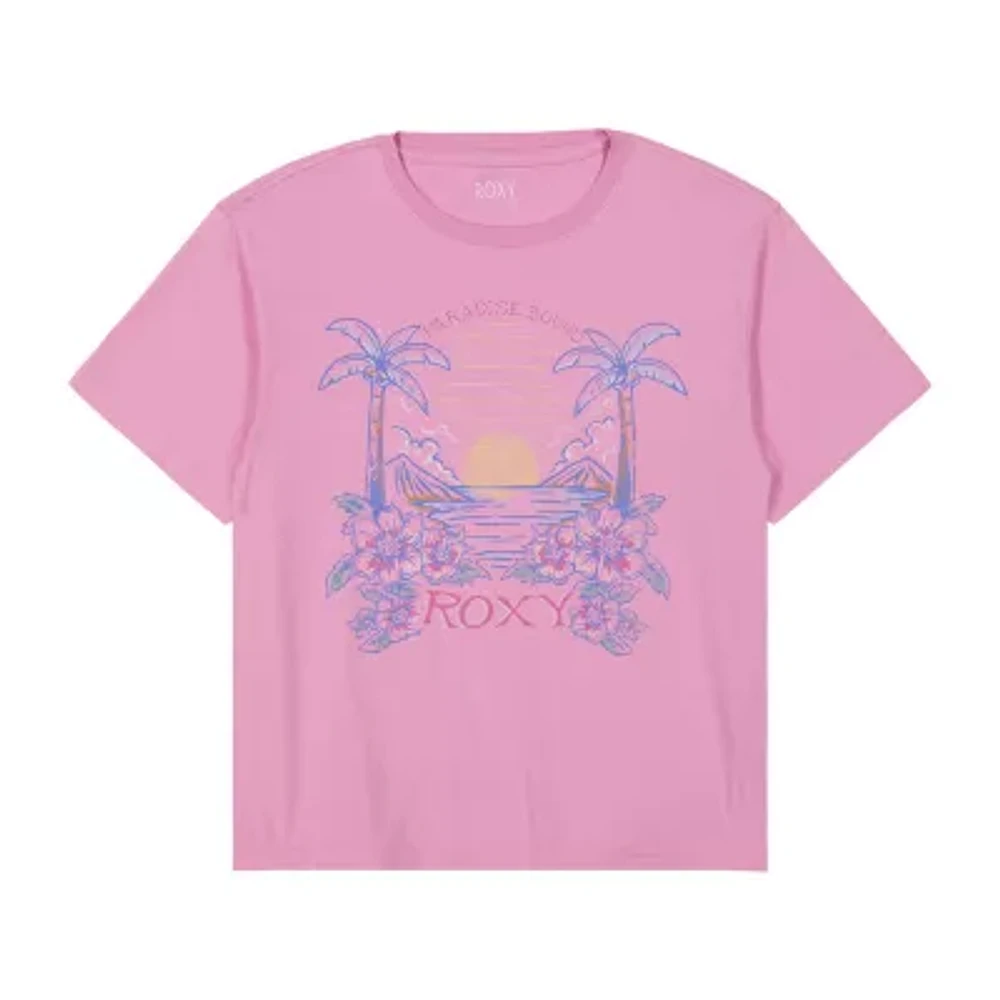 Roxy Big Girls Crew Neck Short Sleeve Graphic T-Shirt