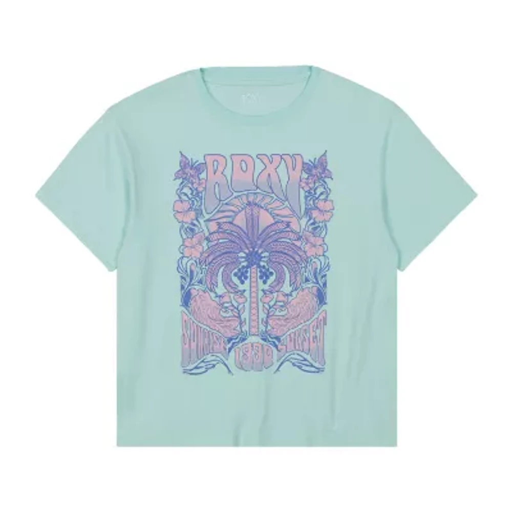 Roxy Big Girls Crew Neck Short Sleeve Graphic T-Shirt