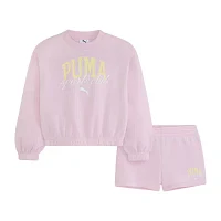 PUMA Little Girls 2-pc. Short Set