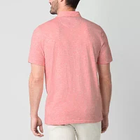 St. John's Bay Sueded Jersey Mens Classic Fit Short Sleeve Pocket Polo Shirt