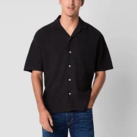 Arizona Mens Short Sleeve Button-Down Shirt