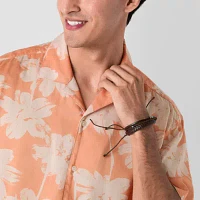 Arizona Mens Short Sleeve Camp Shirt