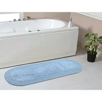 Home Weavers Inc Double Ruffle Quick Dry 21X54 Inch Bath Rug