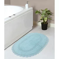 Home Weavers Inc Hampton Crochet Reversible 21X34 Inch Bath Rug