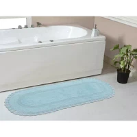 Home Weavers Inc Hampton Crochet Reversible 21X54 Inch Bath Rug