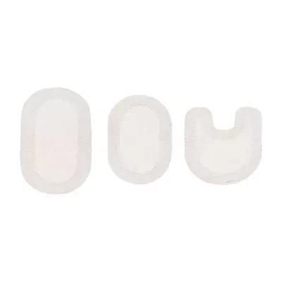 Home Weavers Inc Double Ruffle 3-pc. Quick Dry Bath Rug Set