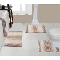 Home Weavers Inc Gradation 3-pc. Quick Dry Bath Rug Set