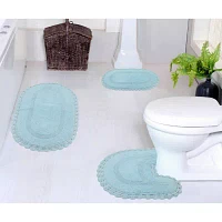 Home Weavers Inc Hampton Crochet 3-pc. Reversible Bath Rug Set