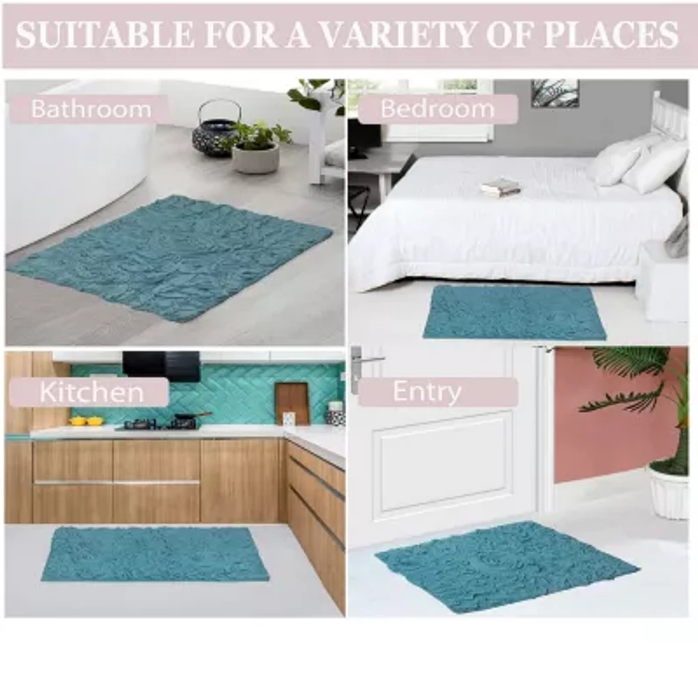 Home Weavers Inc Modesto Heart Bath Rug