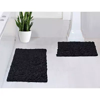 Home Weavers Inc Bellflower -pc. Quick Dry Bath Rug Set