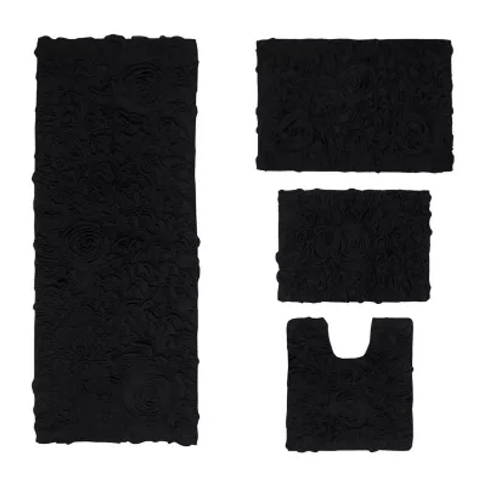 Home Weavers Inc Bellflower 4-pc. Quick Dry Bath Rug Set