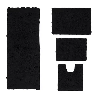 Home Weavers Inc Bellflower 4-pc. Quick Dry Bath Rug Set
