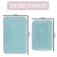 Home Weavers Inc Casual Elegence -pc. Reversible Bath Rug Set