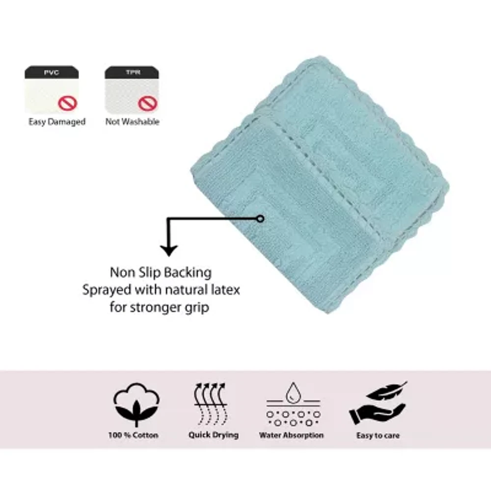 Home Weavers Inc Casual Elegence -pc. Reversible Bath Rug Set