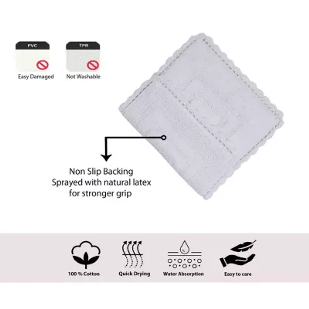 Home Weavers Inc Casual Elegence -pc. Reversible Bath Rug Set