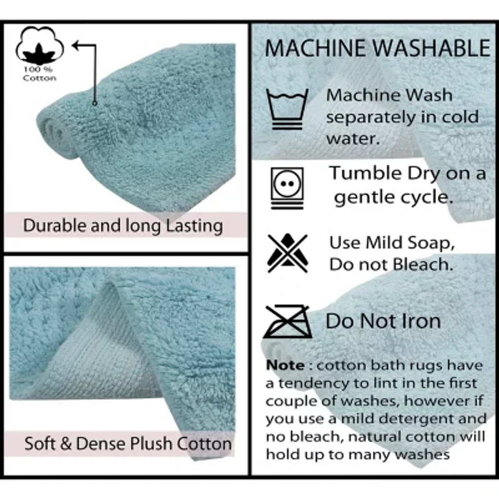 Home Weavers Inc Casual Elegence -pc. Reversible Bath Rug Set
