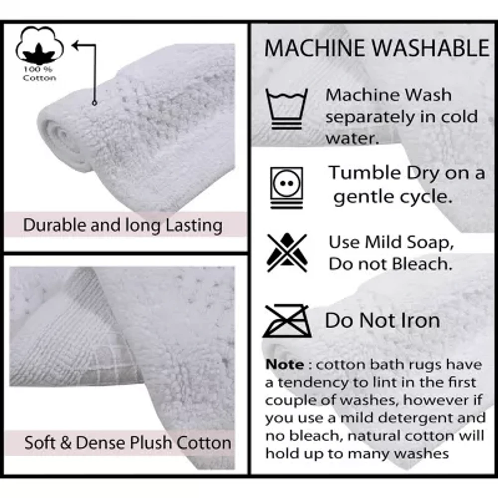 Home Weavers Inc Casual Elegence -pc. Reversible Bath Rug Set